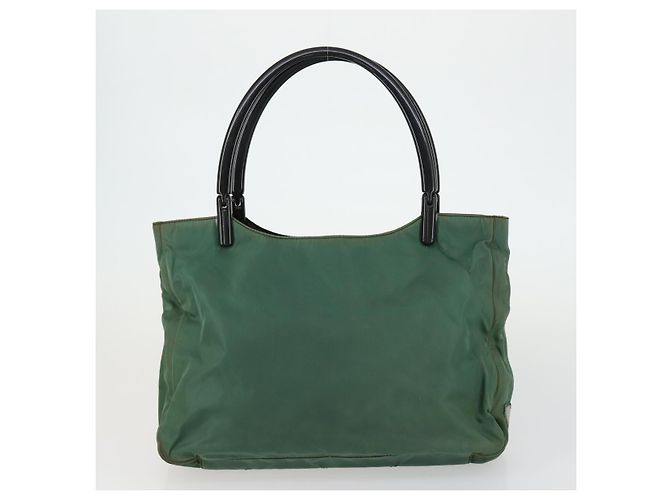 Bolsa Tote PRADA Nylon 2 Conjunto Caqui Auth 151450 - vista 11