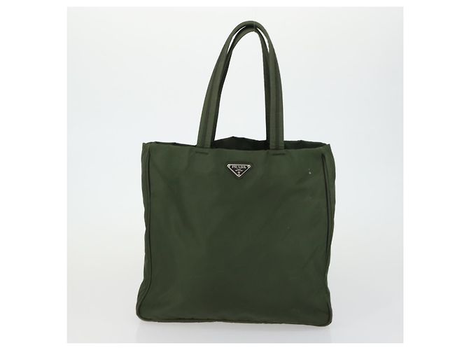 Bolsa Tote PRADA Nylon 2 Conjunto Caqui Auth 151450 - vista 2