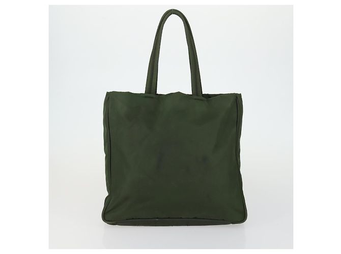 Bolsa Tote PRADA Nylon 2 Conjunto Caqui Auth 151450 - vista 3
