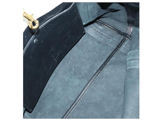 Chloé Borsa a mano in pelle PRADA Chloe 2 pezzi nera Auth bs31737 Nero - vista 17