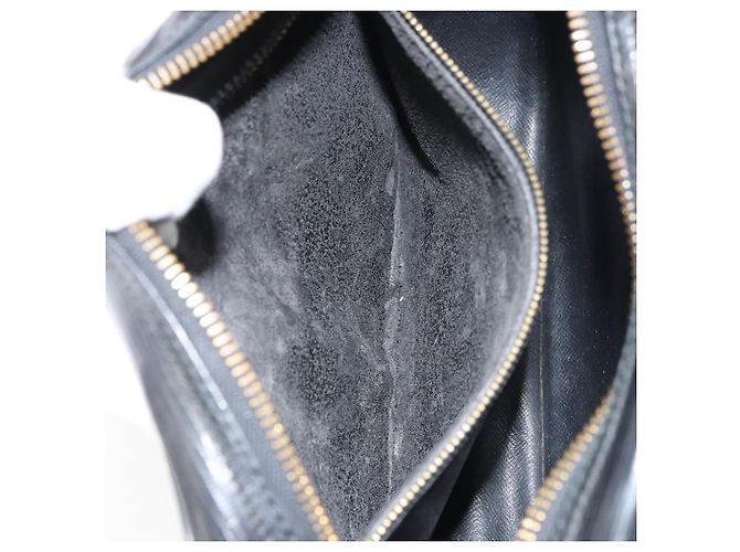 LOUIS VUITTON Borsa a Spalla Epi Jeune Fille MM Nera M52152 LV Auth BA8955 Nero - vista 11