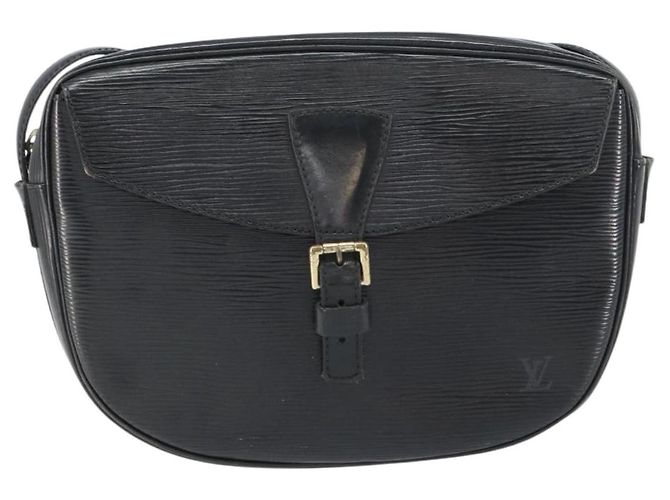 LOUIS VUITTON Borsa a Spalla Epi Jeune Fille MM Nera M52152 LV Auth BA8955 Nero - vista 13