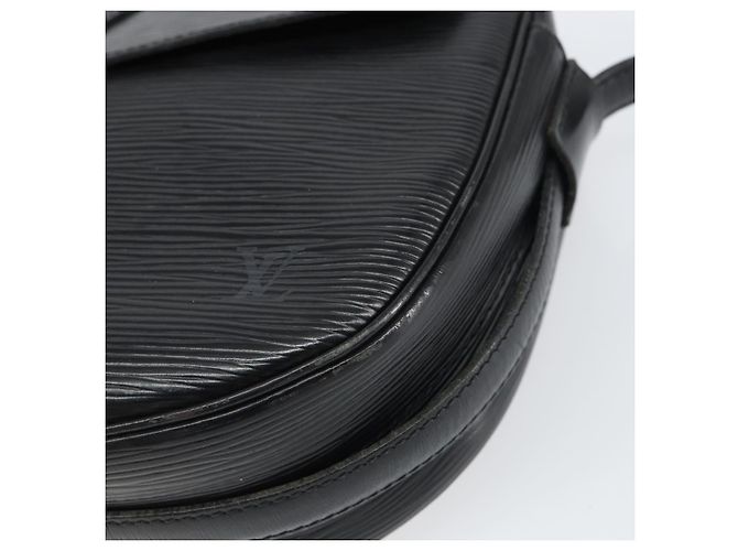 LOUIS VUITTON Borsa a Spalla Epi Jeune Fille MM Nera M52152 LV Auth BA8955 Nero - vista 14