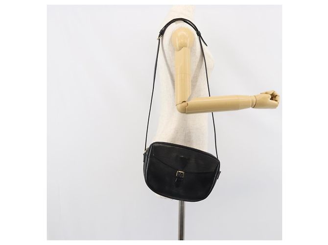 LOUIS VUITTON Borsa a Spalla Epi Jeune Fille MM Nera M52152 LV Auth BA8955 Nero - vista 25