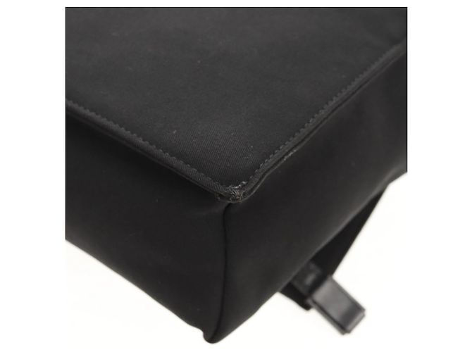 Borsa a Spalla Salvatore Ferragamo Nylon Nero Auth BA8876 - vista 10