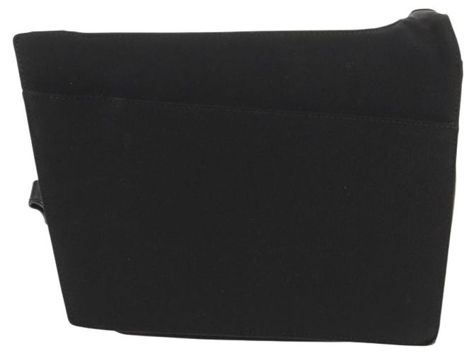 Borsa a Spalla Salvatore Ferragamo Nylon Nero Auth BA8876 - vista 2