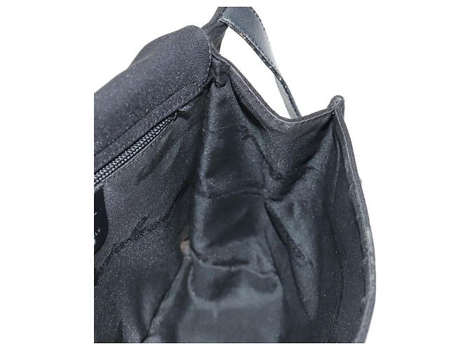 Borsa a Spalla Salvatore Ferragamo Nylon Nero Auth BA8876 - vista 22