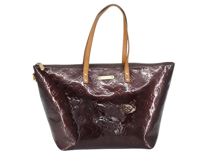 LOUIS VUITTON Borsa Tote Bellevue GM Monogram Vernis Amarante M93589 Auth BA8883 Bordò - vista 13