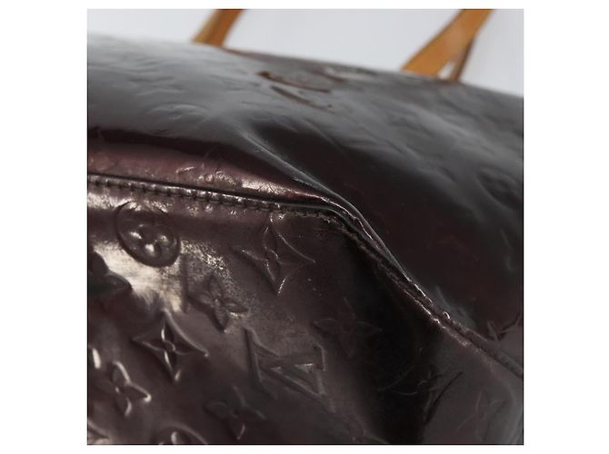 LOUIS VUITTON Borsa Tote Bellevue GM Monogram Vernis Amarante M93589 Auth BA8883 Bordò - vista 15