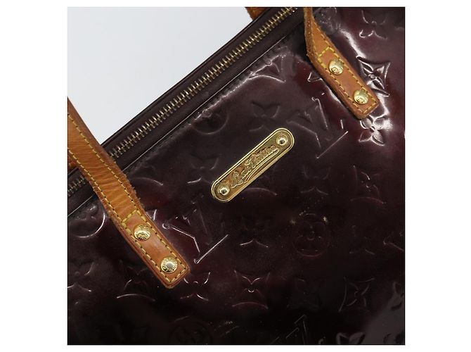 LOUIS VUITTON Borsa Tote Bellevue GM Monogram Vernis Amarante M93589 Auth BA8883 Bordò - vista 17