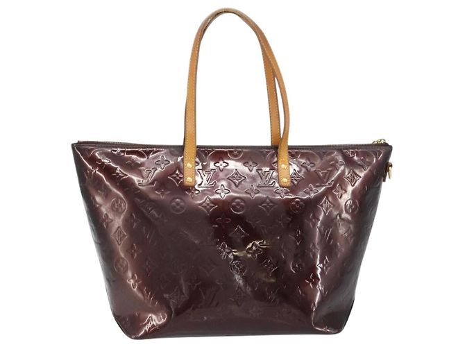 LOUIS VUITTON Borsa Tote Bellevue GM Monogram Vernis Amarante M93589 Auth BA8883 Bordò - vista 2