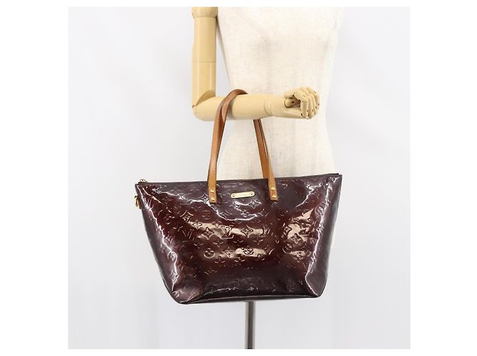 LOUIS VUITTON Borsa Tote Bellevue GM Monogram Vernis Amarante M93589 Auth BA8883 Bordò - vista 22