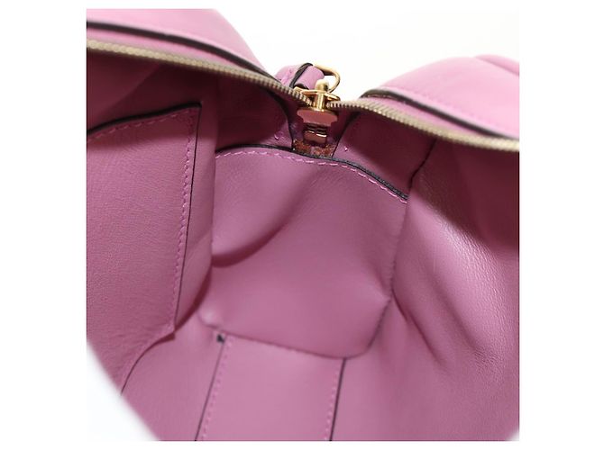 Borsa a Spalla Gancini in Pelle Rosa Oro Auth BA8838V di Salvatore Ferragamo - vista 19