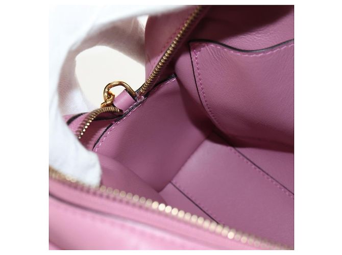Borsa a Spalla Gancini in Pelle Rosa Oro Auth BA8838V di Salvatore Ferragamo - vista 20