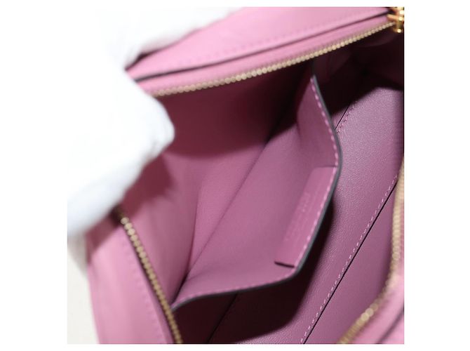 Borsa a Spalla Gancini in Pelle Rosa Oro Auth BA8838V di Salvatore Ferragamo - vista 21