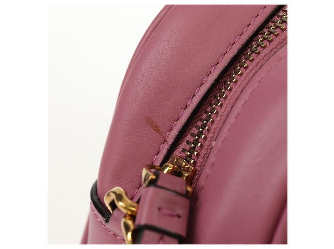 Borsa a Spalla Gancini in Pelle Rosa Oro Auth BA8838V di Salvatore Ferragamo - vista 9