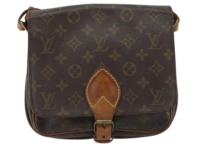 LOUIS VUITTON Borsa a Spalla Monogram Cartouchiere MM M51253 LV Auth BA8798 Monogramma - vista 13