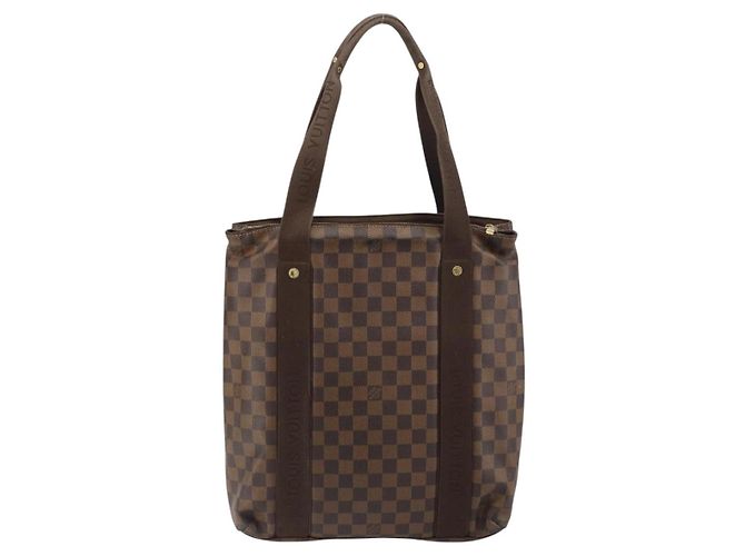 LOUIS VUITTON Borsa Tote Cabas Bobur Damier Ebene N52006 LV Auth BA8826 - vista 2