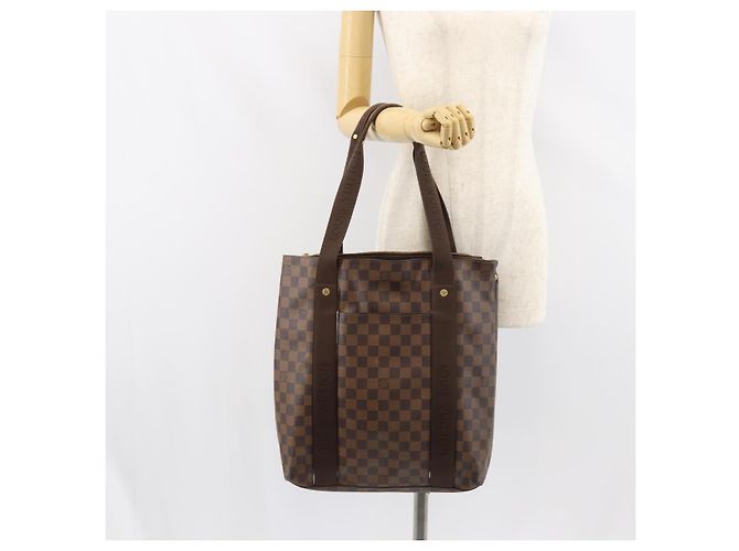 LOUIS VUITTON Borsa Tote Cabas Bobur Damier Ebene N52006 LV Auth BA8826 - vista 24