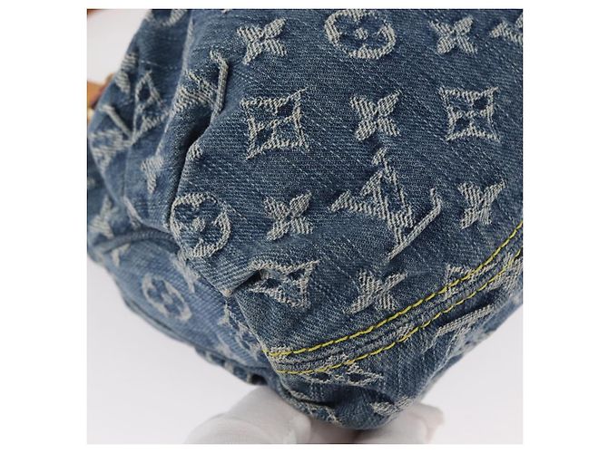 LOUIS VUITTON Borsa a mano Preity in denim Monogram blu M95020 LV Auth 157975SAV - vista 14