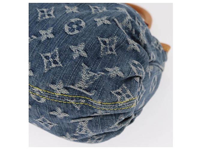 LOUIS VUITTON Borsa a mano Preity in denim Monogram blu M95020 LV Auth 157975SAV - vista 15