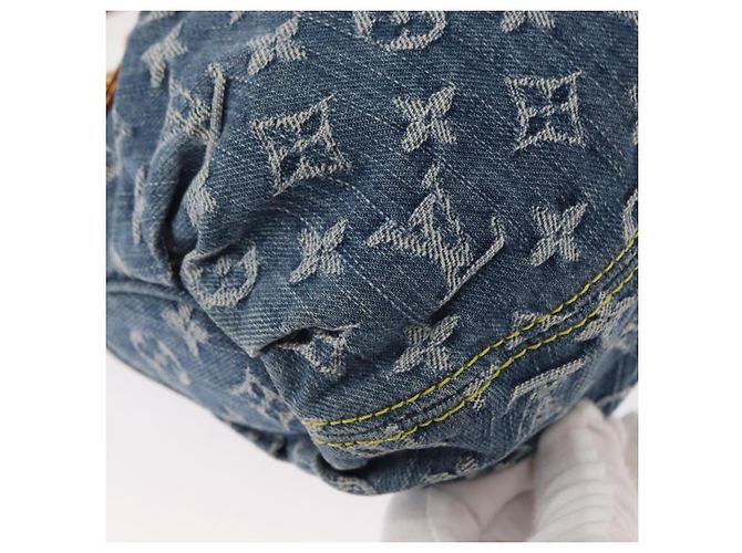 LOUIS VUITTON Borsa a mano Preity in denim Monogram blu M95020 LV Auth 157975SAV - vista 16