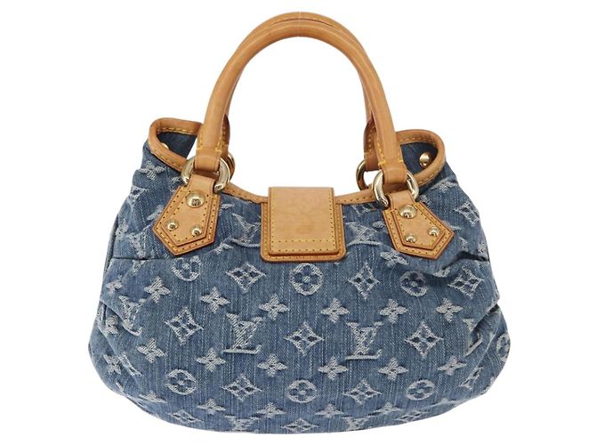 LOUIS VUITTON Borsa a mano Preity in denim Monogram blu M95020 LV Auth 157975SAV - vista 2