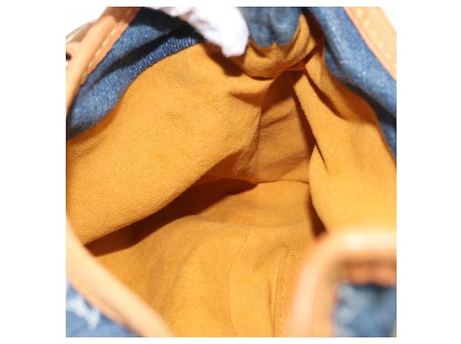 LOUIS VUITTON Borsa a mano Preity in denim Monogram blu M95020 LV Auth 157975SAV - vista 20