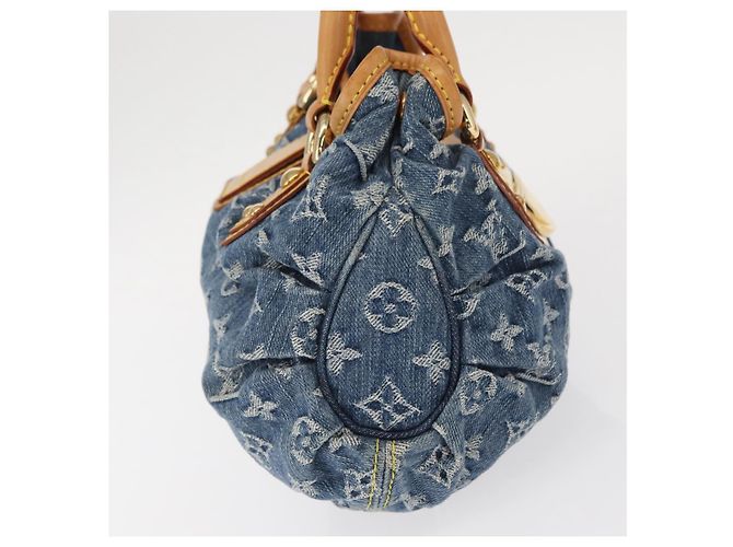 LOUIS VUITTON Borsa a mano Preity in denim Monogram blu M95020 LV Auth 157975SAV - vista 4