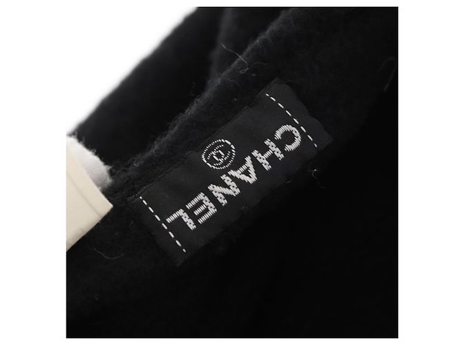 CHANEL 1998 COCO Berretto in Lana Nero CC Auth 157877SM - vista 15