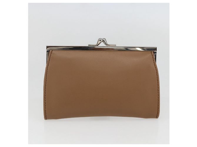 PRADA Borsa a Spalla Baiadera Pelle Marrone Argento Auth 158889SAV - vista 28