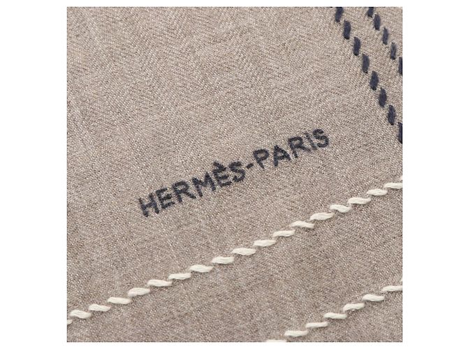 Bufanda/Chal Hermès Cheval a la Couverture Rectángulo Multicolor Beige - vista 3