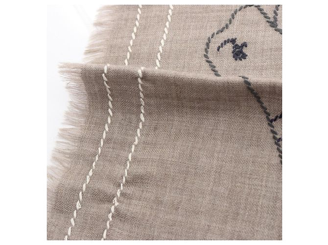 Bufanda/Chal Hermès Cheval a la Couverture Rectángulo Multicolor Beige - vista 5