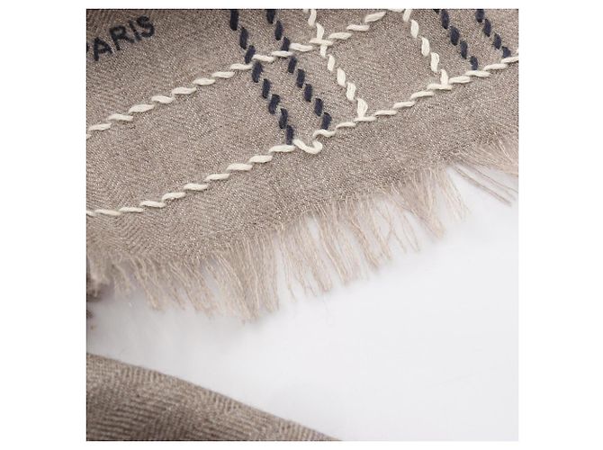 Bufanda/Chal Hermès Cheval a la Couverture Rectángulo Multicolor Beige - vista 6
