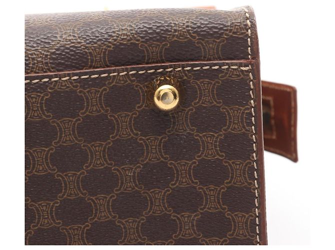 Céline Bolsa Celine Macadam em marrom - vista 10
