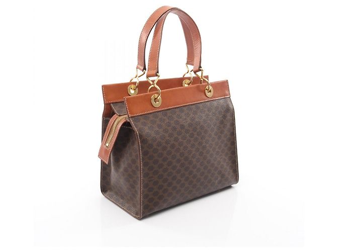 Céline Bolsa Celine Macadam em marrom - vista 2