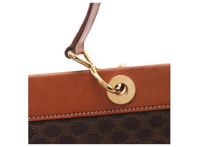 Céline Bolsa Celine Macadam em marrom - vista 7
