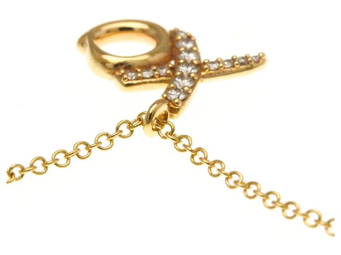 Tiffany & Co Collar Péndulo de Oro Rosa con Diamante Tiffany Love & Kisses - vista 5