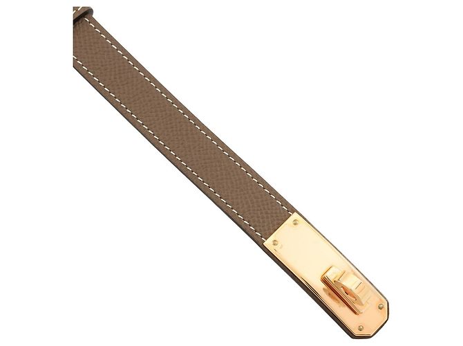 Hermès Kelly Gürtel aus Epsom-Leder - Ansicht 4