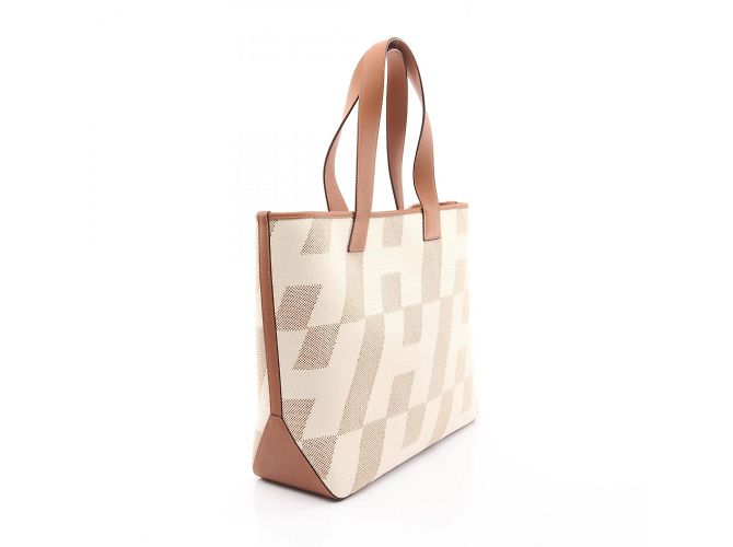 Borsa tote Hermès H Ambié GM Marrone Beige - vista 2