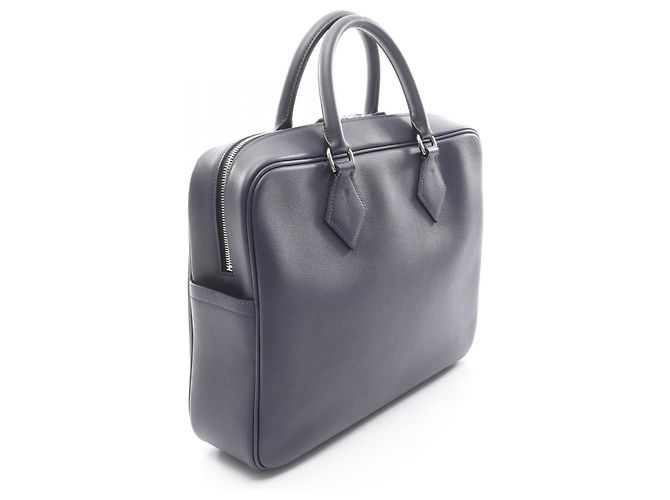 Borsa da lavoro con tracolla Plume di Hermès Blu navy - vista 2