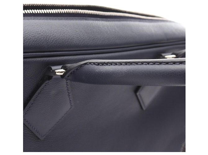 Borsa da lavoro con tracolla Plume di Hermès Blu navy - vista 7