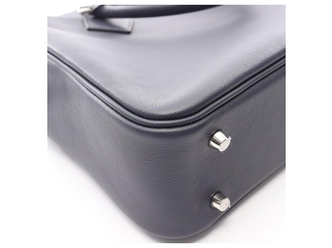 Borsa da lavoro con tracolla Plume di Hermès Blu navy - vista 8