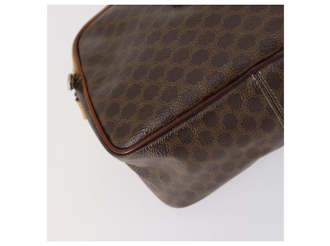 Céline Borsa a mano in tela Macadam CELINE in pelle PVC 2 in 1 marrone oro Auth 154376 D'oro - vista 16