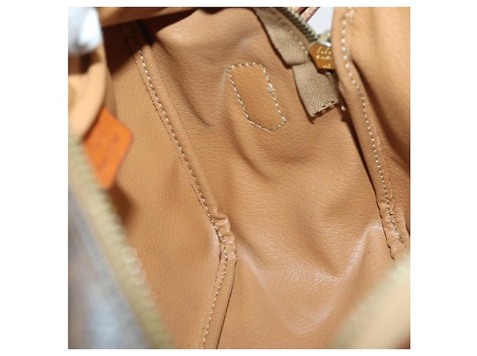Céline Borsa a mano in tela Macadam CELINE in pelle PVC 2 in 1 marrone oro Auth 154376 D'oro - vista 21