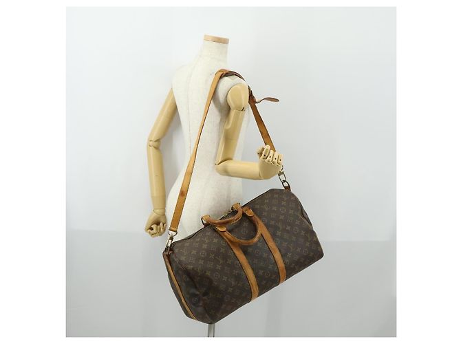 LOUIS VUITTON Monogram Keepall Bandouliere 45 Boston Bag M41418 LV Auth 155169 - view 23