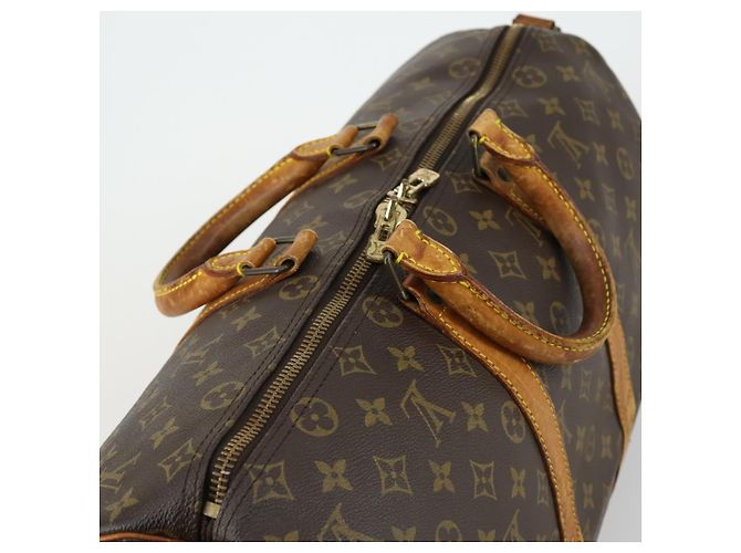 LOUIS VUITTON Monogram Keepall Bandouliere 45 Boston Bag M41418 LV Auth 155169 - view 6