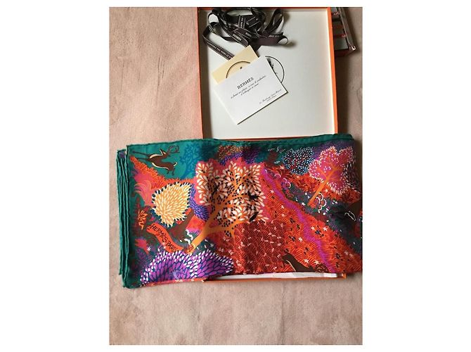 Foulard Hermès In An English Garden di Alice Shirley Multicolore - vista 10