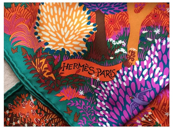 Foulard Hermès In An English Garden di Alice Shirley Multicolore - vista 2