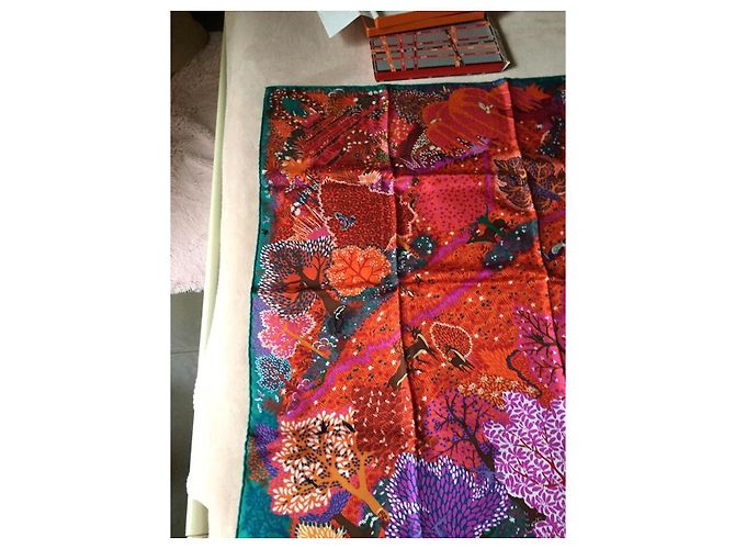 Foulard Hermès In An English Garden di Alice Shirley Multicolore - vista 4